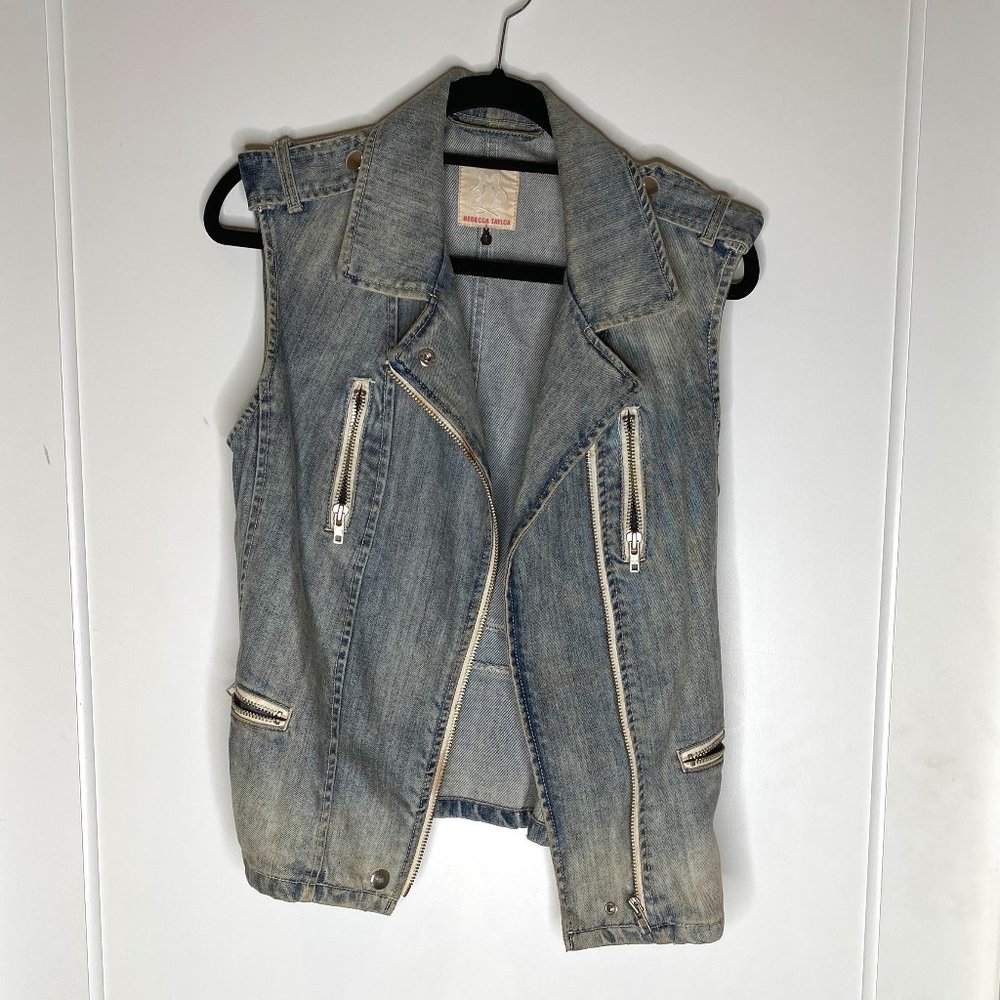 Rebecca Taylor Denim Vest - Small